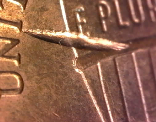 2015-P-Lincoln-Shield-Cent-Struck-Through-Huge-Rim-Burr-Found-In-1-St-Roll!